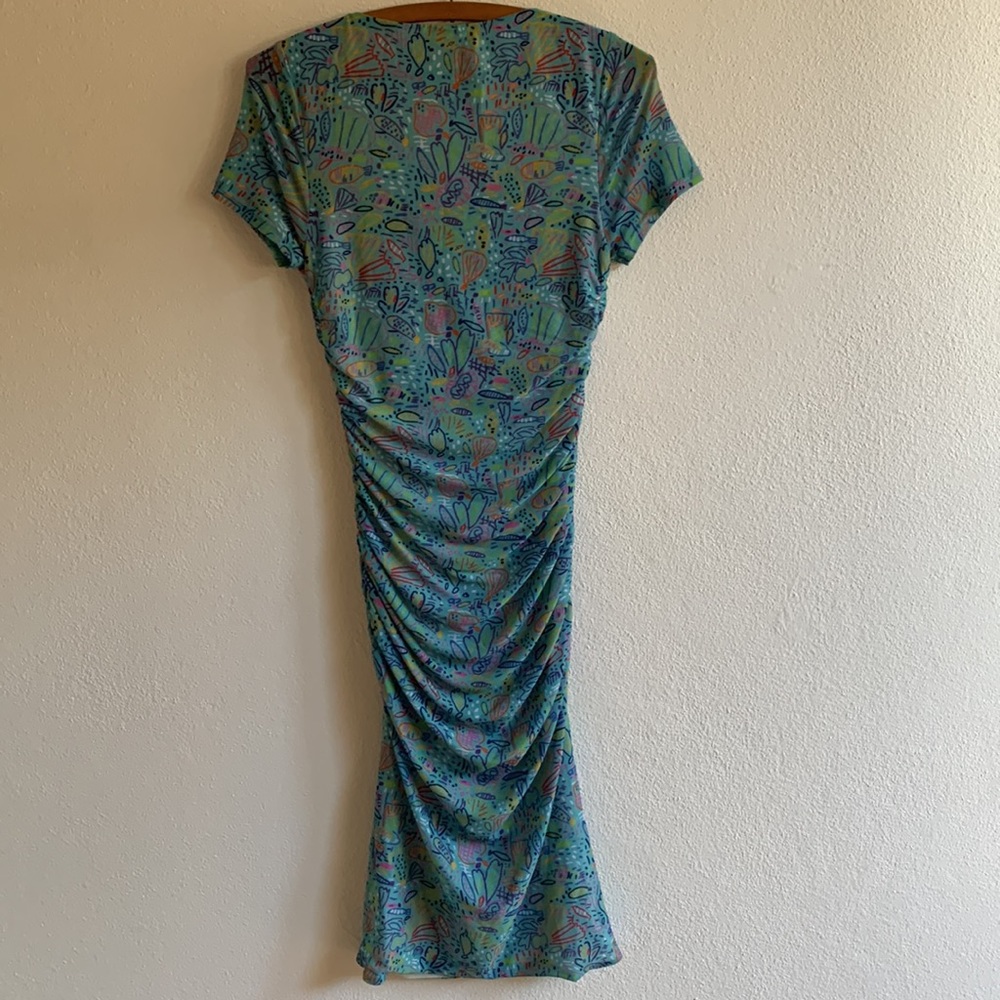 Romance Was Born x Ken Done ruched mesh reef dress 8 - Picture 6 of 7